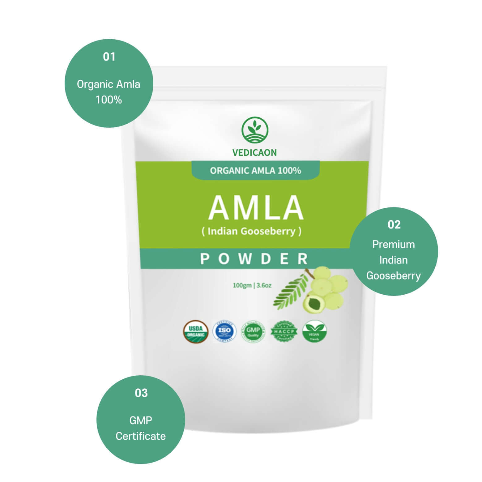 vedicaon amla powder hair care